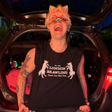Brawling foxes cropped t-shirt